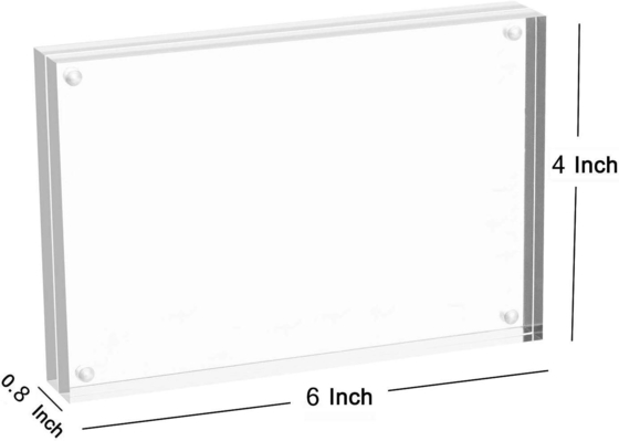 Màn hình hình ảnh acrylic 4X6 tự động rõ ràng khung hình poster acrylic hai mặt