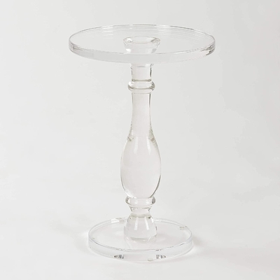13.5'' Diameter Custom Acrylic Furniture Acrylic Coffee Table For Living Room Bedroom