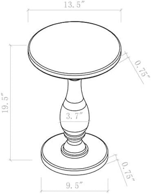 13.5'' Diameter Custom Acrylic Furniture Acrylic Coffee Table For Living Room Bedroom