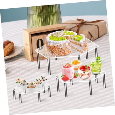 Acrylic Cupcake Display Stand Set Stackable Dessert Showcase For Party Weddings