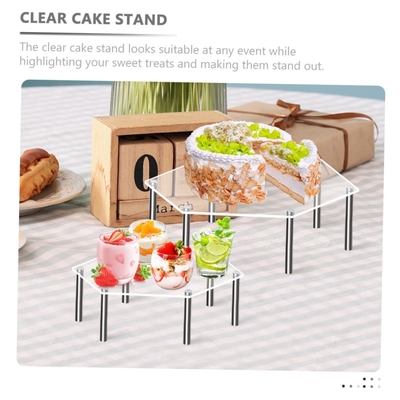 Acrylic Cupcake Display Stand Set Stackable Dessert Showcase For Party Weddings