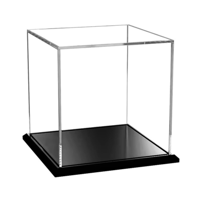 Doorzichtige Acryl Display Case Geassembleerde Kubus Display Box Stand Stofbestendig Beschermingsvitrine voor Action Figures Speelgoed