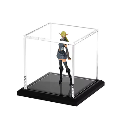 Doorzichtige Acryl Display Case Geassembleerde Kubus Display Box Stand Stofbestendig Beschermingsvitrine voor Action Figures Speelgoed