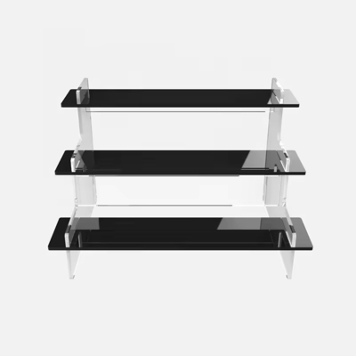 3 lớp Acrylic hiển thị Riser cho bánh cupcakes nước hoa hình ảnh đồ chơi kẹo món tráng miệng