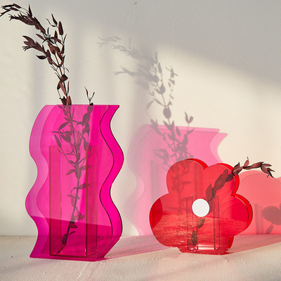 U Shape Plexiglass Acrylic Floral Stands , Acrylic Centrepiece Stand Custom Thickness