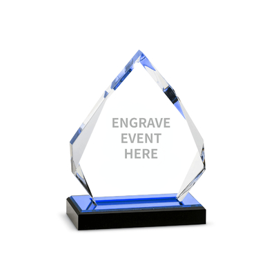 6'' Clear Diamond Acrylic Recognition Awards Trophy Plaque Bản khắc tùy chỉnh