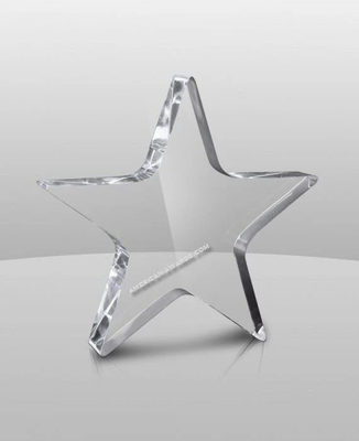 6'' Clear Diamond Acrylic Recognition Awards Trophy Plaque Bản khắc tùy chỉnh