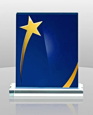 OEM Transparent Clear Freestanding Acrylic Plaque For Anniversary Souvenirs Gifts