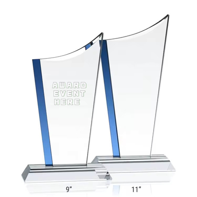 9 "10" 11 inch cao acrylic danh hiệu và giải thưởng tùy chỉnh hình dạng với đứng