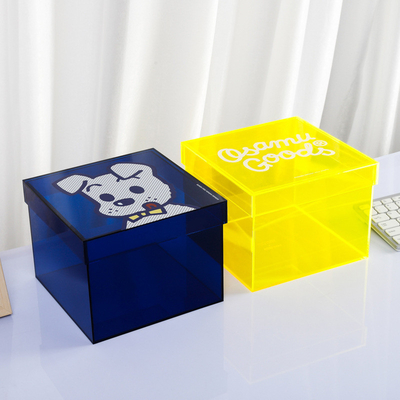 Groothandel Plexiglas Acryl doos Acryl organisator containers voor commerciële promotie