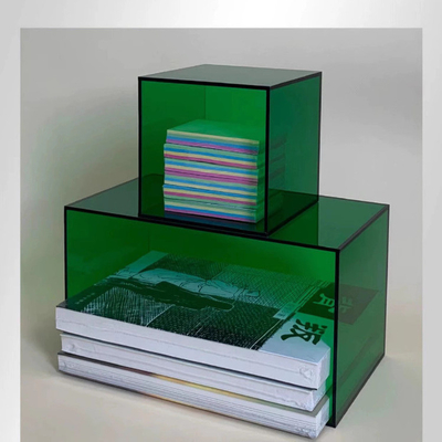 Groothandel Plexiglas Acryl doos Acryl organisator containers voor commerciële promotie