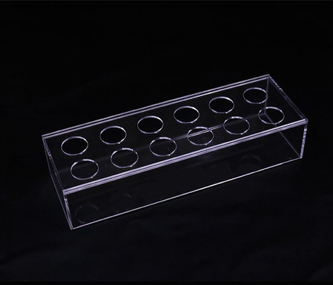 OEM ODM Tabletop Clear Acrylic Rectangle Vase, Hôn lễ Acrylic Flower Display Box