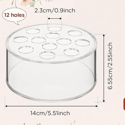 12 holes ronde acryl bloemen doos bloemstalletjes voor huisversiering of bruiloft tafel