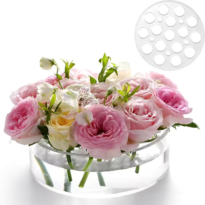 12 holes ronde acryl bloemen doos bloemstalletjes voor huisversiering of bruiloft tafel