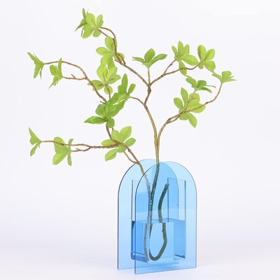 U Shape Plexiglass Acrylic Floral Stands , Acrylic Centrepiece Stand Custom Thickness