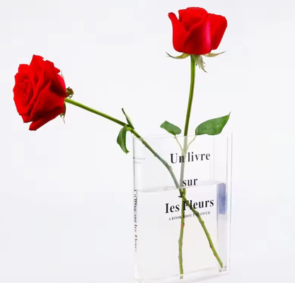 OEM unieke moderne acryl vaas voor bloemen, 5 mm dikke acryl bloemstalletjes