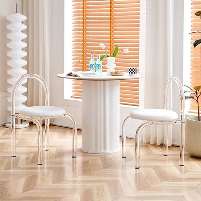 Modern Custom Acrylic Furniture acrylic dressing table chair 43X45X73cm For Bedroom