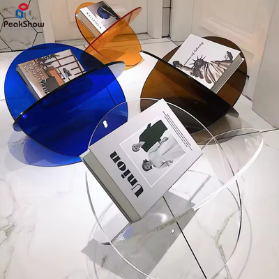 Thiết kế thời trang X hình dạng Custom Acrylic Stand Assembled Acrylic Book Shelf
