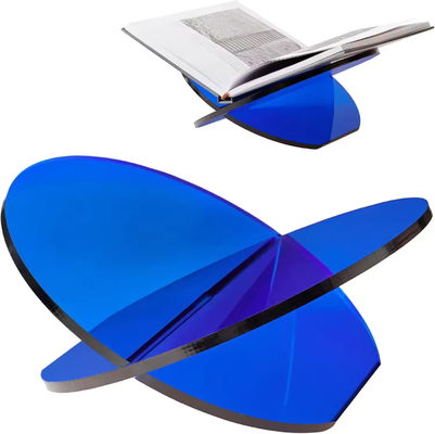 Thiết kế thời trang X hình dạng Custom Acrylic Stand Assembled Acrylic Book Shelf