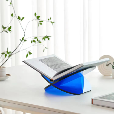 Thiết kế thời trang X hình dạng Custom Acrylic Stand Assembled Acrylic Book Shelf