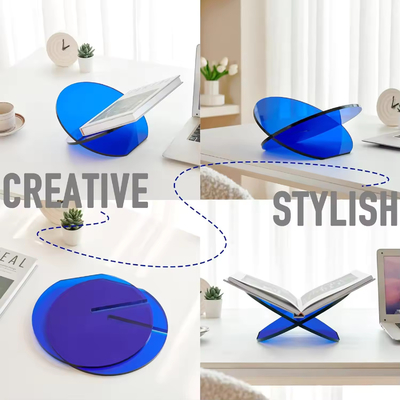 Thiết kế thời trang X hình dạng Custom Acrylic Stand Assembled Acrylic Book Shelf