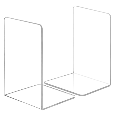 Custom Size Acrylic Bookends Plexiglas Shelves Heavy Duty Desktop Book Organizer