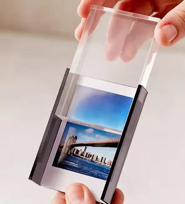 4'x 6'fotogramma acrilico con magneti, fotogramma acrilico trasparente per tavolo OEM