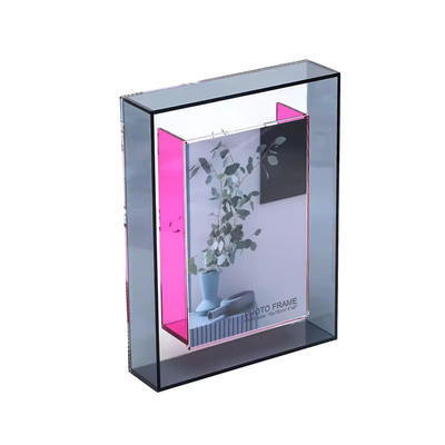 5''X 7'' Acrylic Photo Frame Square Acrylic Shadow Box Frame Wall Mounted Double Side
