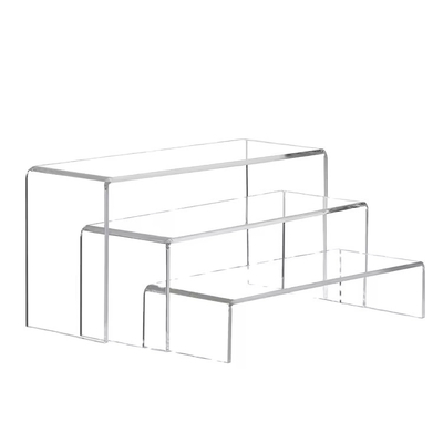 Acrylic Display Riser Stand Toy Organizer , Tabletop Acrylic Cake Display OEM ODM