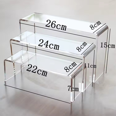 Acrylic Display Riser Stand Toy Organizer , Tabletop Acrylic Cake Display OEM ODM
