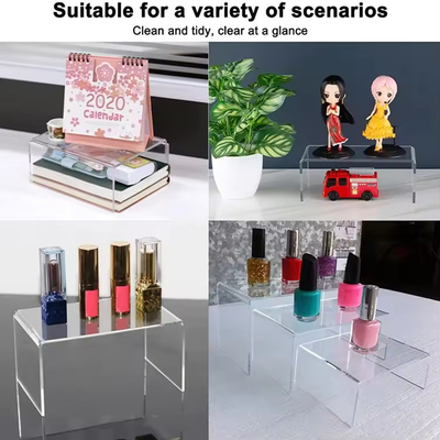 Acrylic Display Riser Stand Toy Organizer , Tabletop Acrylic Cake Display OEM ODM