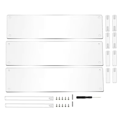 Assembled Design 3 Layers Acrylic Stand Riser Cosmetics Display Shelf For Action Figures