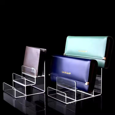 Custom Thickness Acrylic Wallet Display Stand For Space Saving Display Solutions