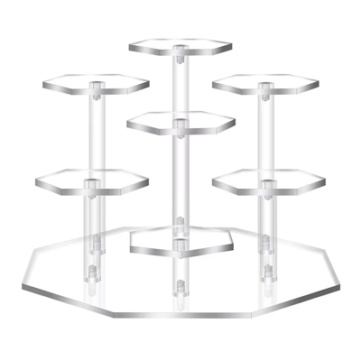 Assembled Acrylic Display Stand For Action Figures Dolls Jewelry Perfume Organizer