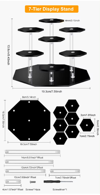 Assembled Acrylic Display Stand For Action Figures Dolls Jewelry Perfume Organizer