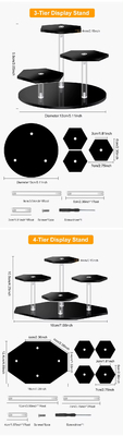 Assembled Acrylic Display Stand For Action Figures Dolls Jewelry Perfume Organizer