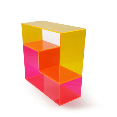 Home Decor Acrylische muur gehangen plank voor verzameling Plexiglas venster display stand