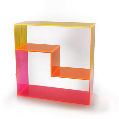 Home Decor Acrylische muur gehangen plank voor verzameling Plexiglas venster display stand