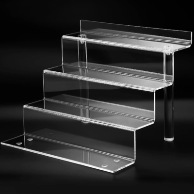 9 Inch 4 Tier Acrylic Rack Shelf For Organizing And Display Multipurpose Organizer