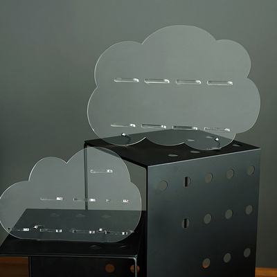 Στυλάδες cloud cut σχήμα ακρυλικών POS καλωδίων οθόνη για DIY χειροτεχνία ή εξαρτήματα μαλλιών
