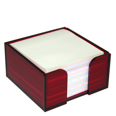 Tùy chỉnh màu văn phòng sử dụng Note Pad Acrylic Box Plexiglass Pad Holder cho nhà hàng