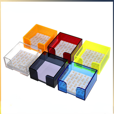 Tùy chỉnh màu văn phòng sử dụng Note Pad Acrylic Box Plexiglass Pad Holder cho nhà hàng