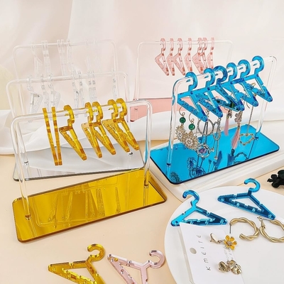 Clear Color Acrylic Rack Hanger Display Stand Acrylic Earring Hanger Rack OEM