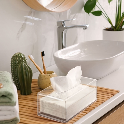 Groothandel Desktop Transparent Creative Acrylic Tissue Box Voor Restaurants En Hotels