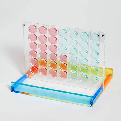 Luxury Functional Acrylic Game Set Colorful Plexiglass Chess Board Customized Size
