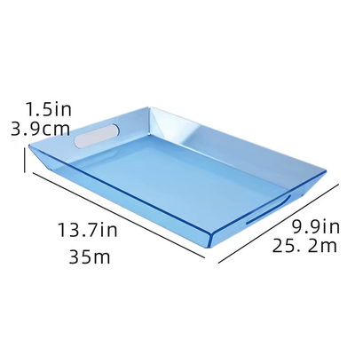 Thẻ phục vụ Acrylic màu xanh tùy chỉnh Thẻ hoa quả màu sáng Phong cách hiện đại Đẹp hình chữ nhật