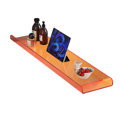 Custom Color Acrylic Bath Tray Crystal Shelf Lucite Bathtub Caddy OEM Logo