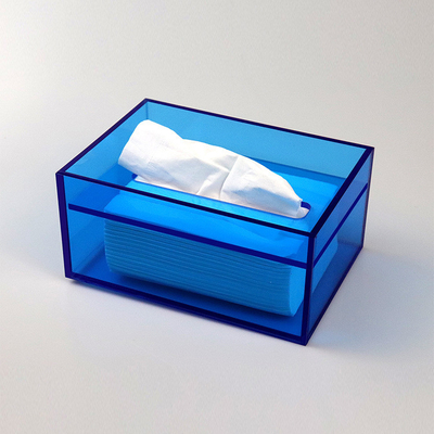 Rectangular Design Acrylic Box Lucite Tissue Holder For Home Restaurant Hotel