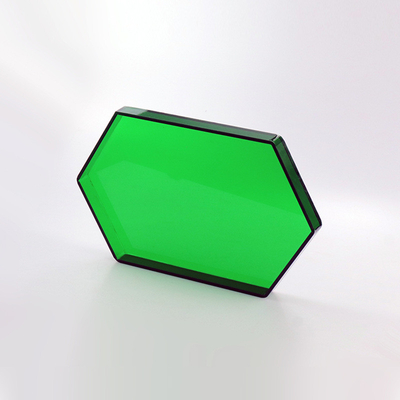 Custom Color Green Acrylic Serving Tray , Hexagon Acrylic Fruit Tray Organizer