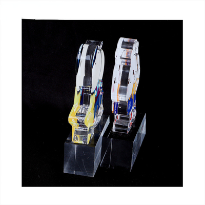 Custom Cutting Shape Acrylic Award Lucite Trophy With UV Printing Anime Figures